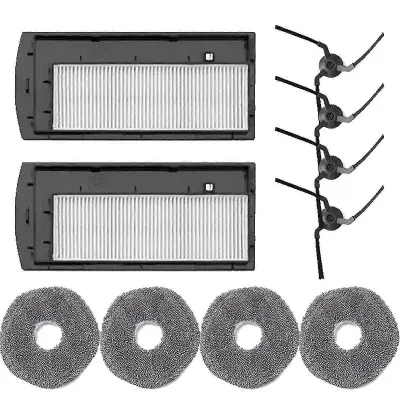 Nadomestni deli za komplet dodatkov za sesalnik X9 Pro, stranske krtače, krpe za brisanje