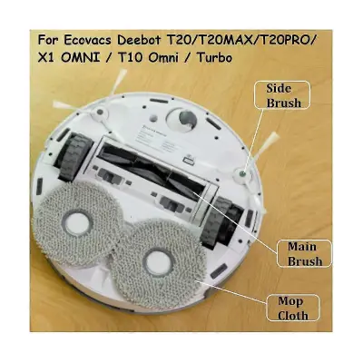 16 kosov nadomestnega dodatka za robotski sesalnik Deebot T20/T20MAX/T20PRO/X1 OMNI/T10 Omni/Turbo