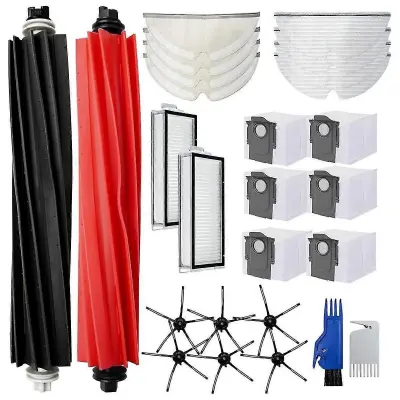 Glavna stranska krtača in nastavek za brisanje za 3-stopenjski robotski sesalnik