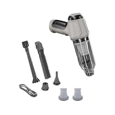 Brezžični zmogljiv čistilni stroj Dodatki za avtomobile Močna naprava Dodatek za sesalnik belo-siv