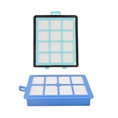 1 dovod Hepa + 1 filter, združljiv z dodatki za sesalnike Philips Fc8760 Fc8761 Fc8764 Fc8766 Fc8767 Fc9