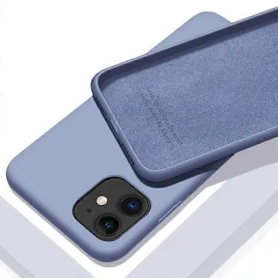 Ovitek iz tekoega silikona za serijo iPhone, kakovostno mehko ohije odporno na udarce za iPhone 7