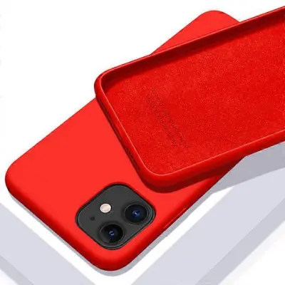Ovitek iz tekoega silikona za serijo iPhone, kakovostno mehko ohije odporno na udarce za iPhone 7