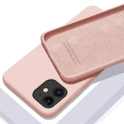 Ovitek iz tekoega silikona za serijo iPhone, kakovostno mehko ohije odporno na udarce za iPhone 7