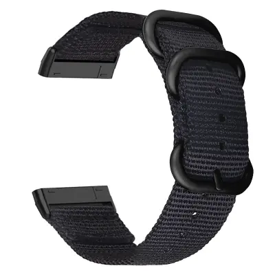 Najlonski pašček za Fitbit Versa 3/Sense Black
