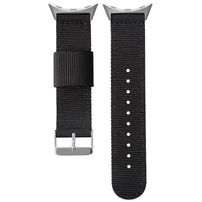 Najlonski pleteni pašček za uro Google Pixel Watch 1/2/3 Black