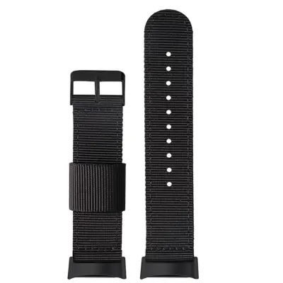 Najlonski pašček za uro za Fitbit Charge 5, zračen športni nadomestni pašček Black