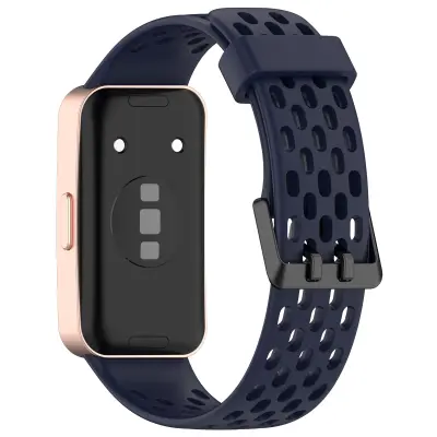 Nadomestni pašček za Huawei Band 10/9/8 - zračna zasnova z luknjami Blue