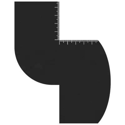 Šablona za britje z ravnilom za izboljšanje linije las   Model 2