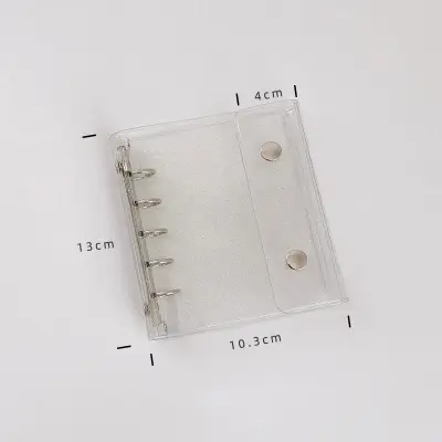 M5 Bleščeča prozorna PVC torbica za vezivo