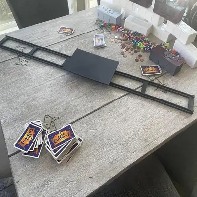 Game Glider za kartice - Prenosna podloga za igranje s kartami Black