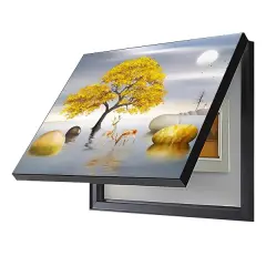 Dekorativna slika za pokrov električne omarice (30x40cm) | DECOFRAME Drevo