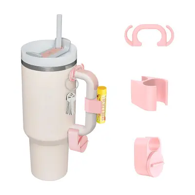 Kavlji za dodatke za Stanleyjev pokal (3 kosi) Pink