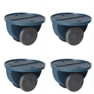 Vrtljiva kolesa z lepilom - 4 kosi Blue