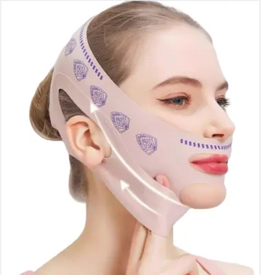 Maska za lifting obraza med spanjem Beige