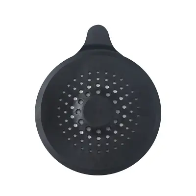 2-delni silikonski lovilnik las za odtok, pokrov za odtok tuša Black