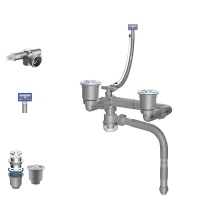 Komplet za odtok pod umivalnikom   Model 1