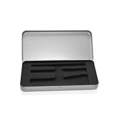 Srebrna pravokotna pločevinasta škatla   Model 1