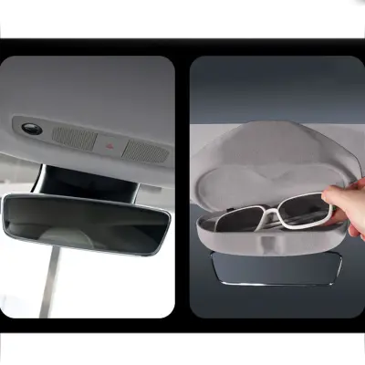 Etui za sončna očala Tesla - popolno prileganje Beige  Model 3