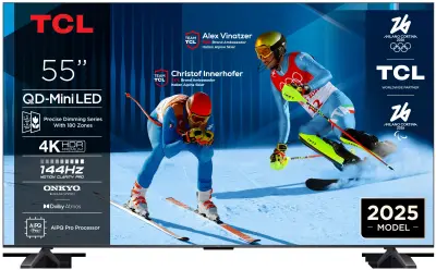 TV 55" TCL QD-Mini LED 55C6K, Google TV