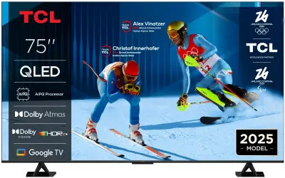 TV 75" TCL QLED 75P7K, Google TV