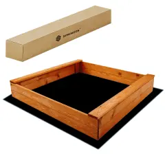Peskovnik z odprtimi klopmi 120x120 cm