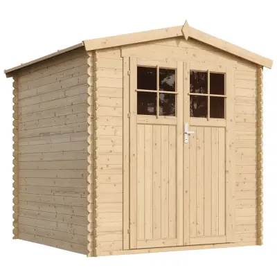 Lesena vrtna lopa - 216x206xH218 cm/ 3.53 m2 - Vrtna hiša brez podov - TIMBELA M343F