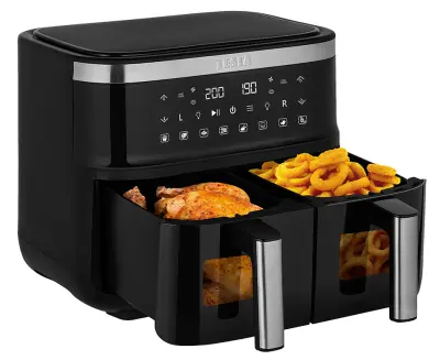 TESLA AirCook DualZone Q450 XXL multifunkcijski dvojni digitalni cvrtnik na vroč zrak