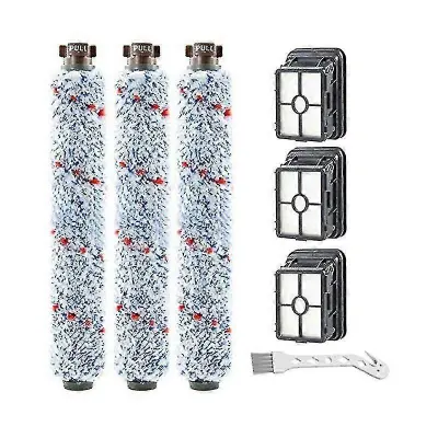 3-Pack 1868 Multi Surface Brush Roll in 3-Pack 1866 Vakuumski filter, združljiv s serijo Bissell Crosswave 1785 2306 Primerjaj T