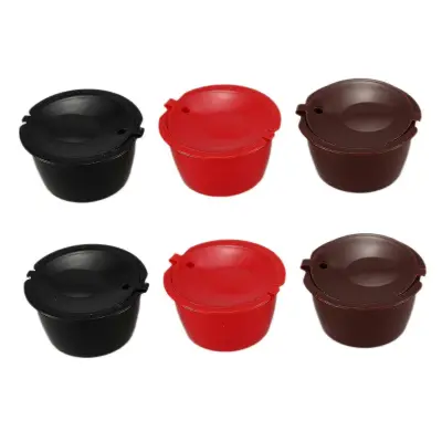 6 paketov kavnih kapsul Dolce Gusto za večkratno uporabo, kavnih kapsul za večkratno uporabo, filtrov, združljivih z Nescafe