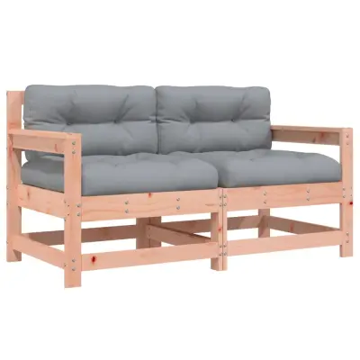 Vrtni stoli - Stol za vrt z blazino 2 kosa trdna douglas jelka JS2558