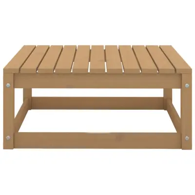 Vrtni stolček - Vrtni stoli za noge 70x70x30 cm medeno rjava trdna borovina JS874