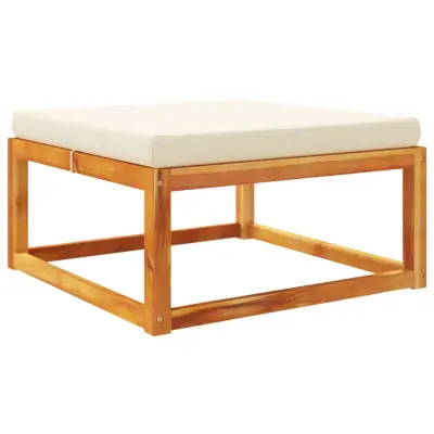Vrtni stolček - Vrtni stoli za noge z blazino 65x65x29 cm trden akacijev les JS997