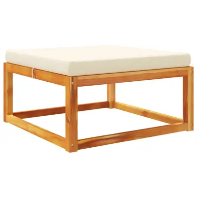 Vrtni stolček - Vrtni stoli za noge z blazino 65x65x29 cm trden akacijev les JS996