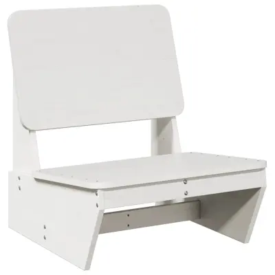 Vrtni Stoli - Stol za vrt Bela 60x64x70,5 cm masivni les borovega lesa JS639