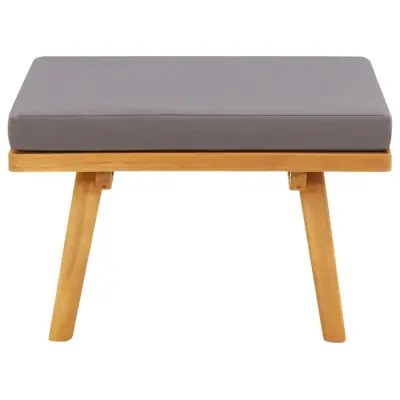 Vrtni stolček - Vrtni stoli za noge z blazino 60x60x29 cm trden akacijev les JS993