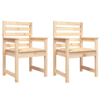 Vrtni Stoli - Stol za vrt 2 kosa 60x48x91 cm trdna borovina JS484
