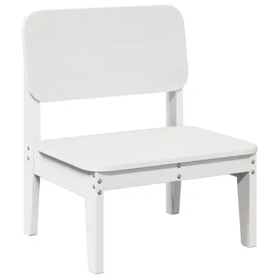 Vrtni Stoli - Stol za vrt Bela 60x52,5x72 cm Masivni les borovega lesa JS638