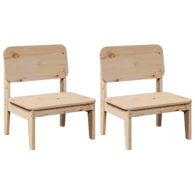 Vrtni stoli - Stol za vrt 2 kosa 60x52,5x72 cm Masivni les borovega lesa JS1158