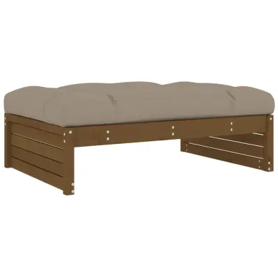 Vrtni stolček - Vrtni stoli za noge medeno rjav 120x80 cm trdna borovina JS909