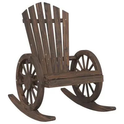 Vrtni gugalni stoli - Stol za vrt Adirondack trden les jelke JS244