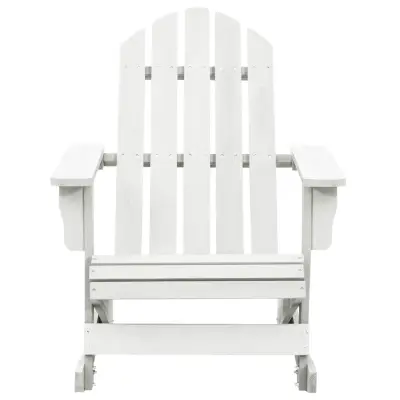 Vrtni gugalni stoli - Stol za vrt lesen bel JS254