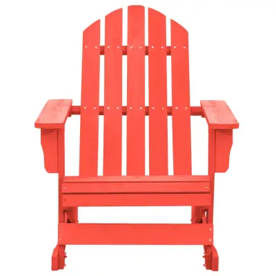 Vrtni gugalni stoli - Stol za vrt Adirondack trden les jelke rdeč JS247