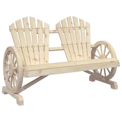 Vrtni Stoli - Stol za vrt Adirondack za 2 osebi trden les jelke JS616