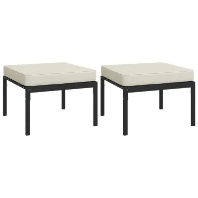 Vrtni stolčki - Vrtni stoli za noge z peščenimi blazinami 2 kosa 60x60x35 cm JS1154