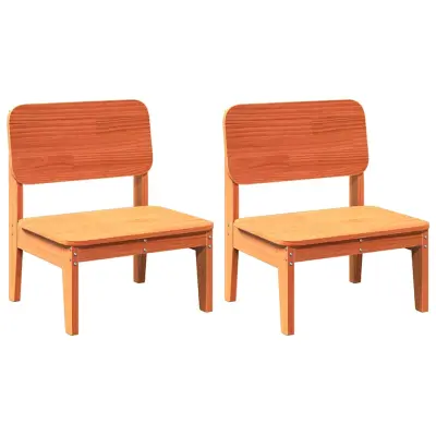 Vrtni stoli - Stol za vrt 2 kosa Wax Brown 60x52,5x72 cm Masivni les borov JS1359