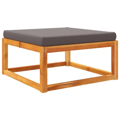 Vrtni stolček - Vrtni stoli za noge z blazino 65x65x29 cm trden akacijev les JS994