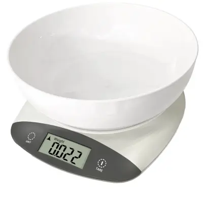 Tehtnica kuhinjska digitalna Rosberg R51651Q, z posodo, do 5kg