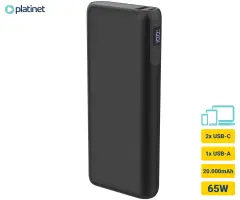 Platinet PMPB20DL202B črna polnilna baterija