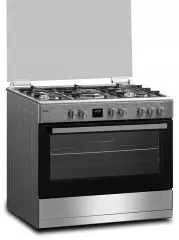 Štedilnik prostostoječ MPM-93-KGM-33, 90cm, 5x plin (WOK), 95L.,3,6KW, inox